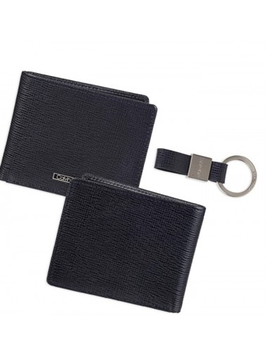 Calvin Klein Men's RFID Blocking Leather Bifold Wallet - Navy